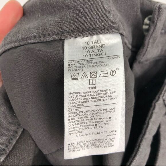 Old Navy Pixie Pants Womens 10T Tall Dark‎ Heather Gray - Picture 4 of 7